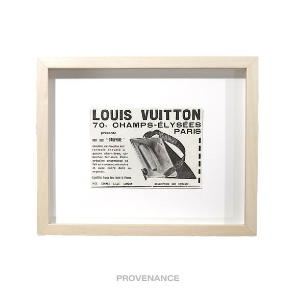 Louis Vuitton Other - 🔴 Louis Vuitton Antique Vintage Newsprint Ad - DAUPHINE
